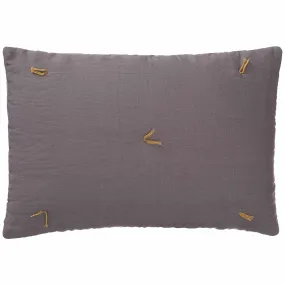 Gaya Cushion Cover [Grey/Bright mustard]