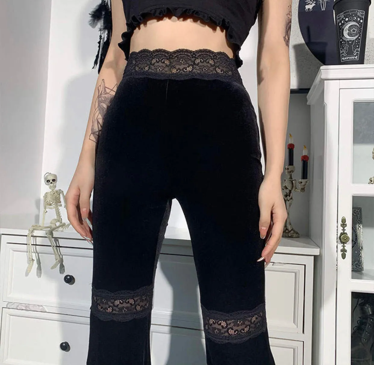 High Waist Flared Pants