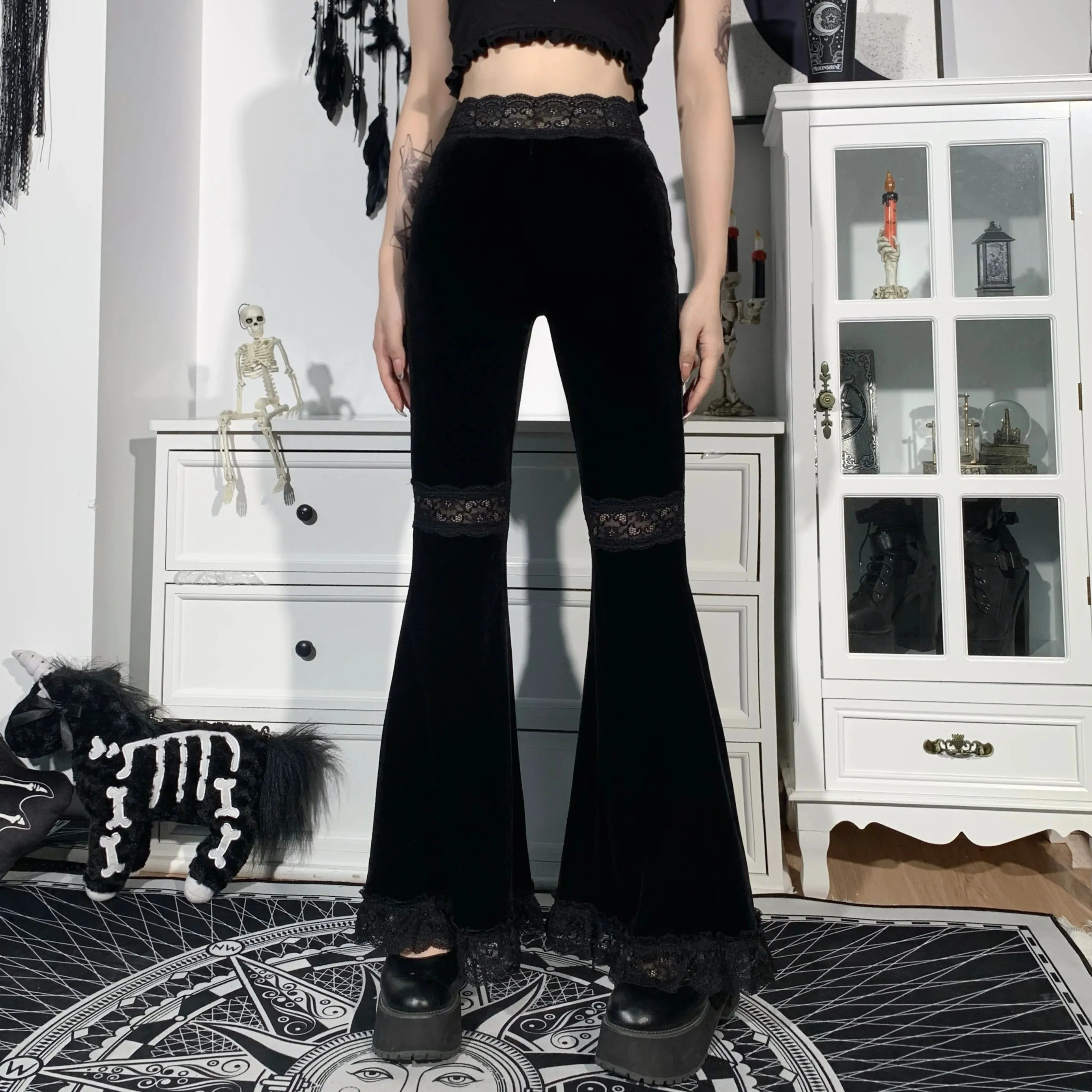 High Waist Flared Pants