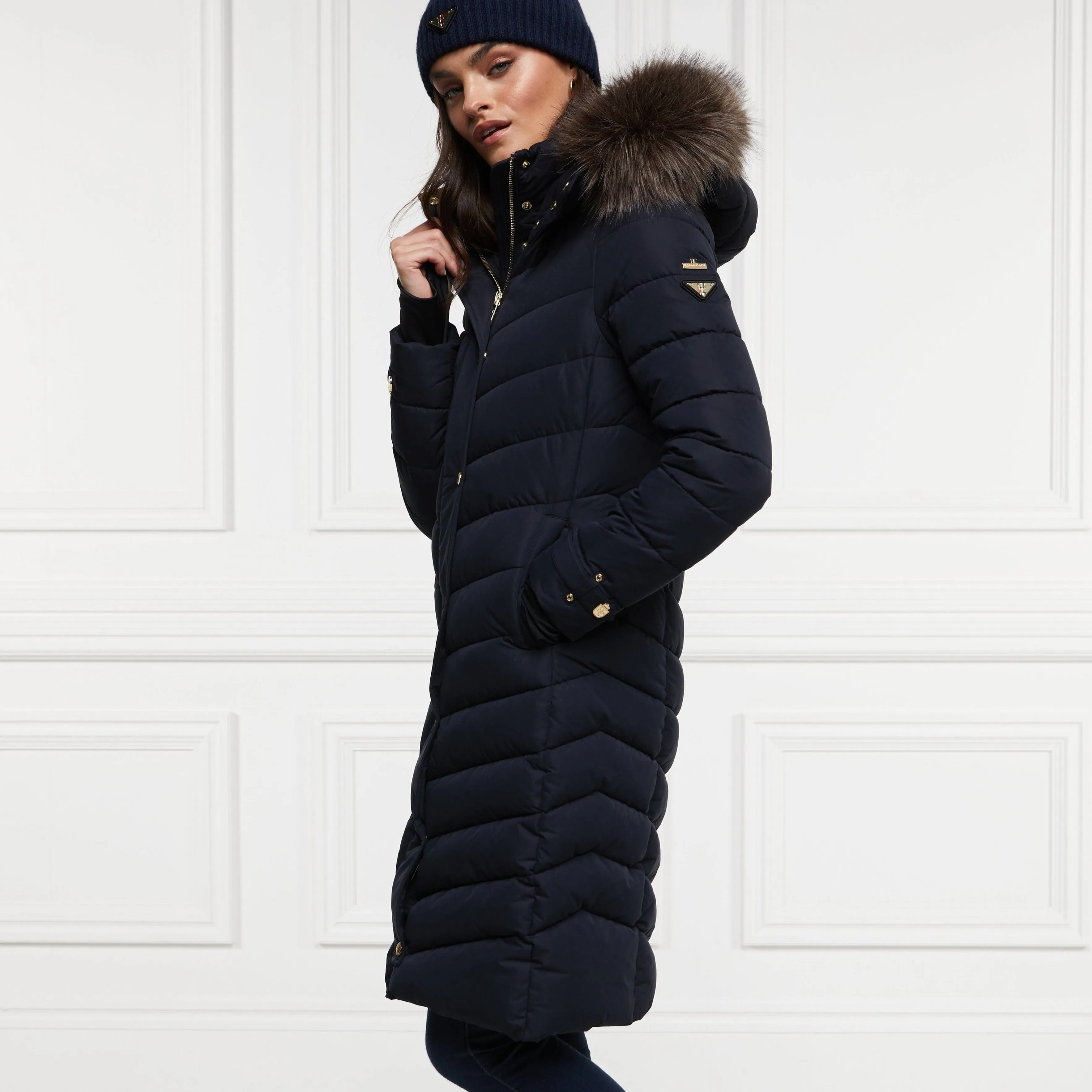 Holland Cooper Chamonix Coat in Ink Navy