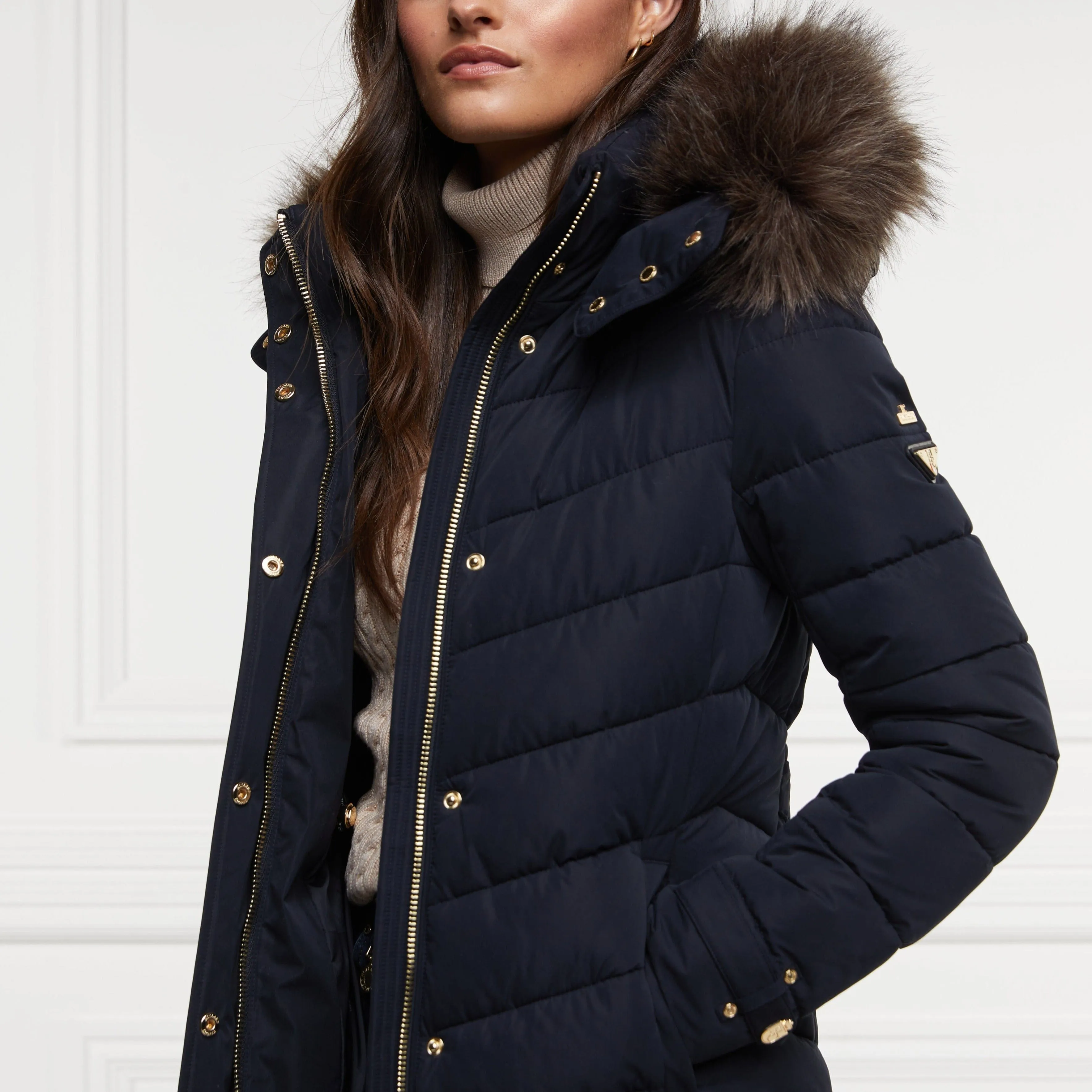 Holland Cooper Chamonix Coat in Ink Navy