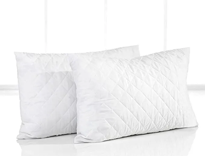 Home Liwa CAN Quilted Pillow (Super soft, Set Of 2, Size : 50x70 cm, White)