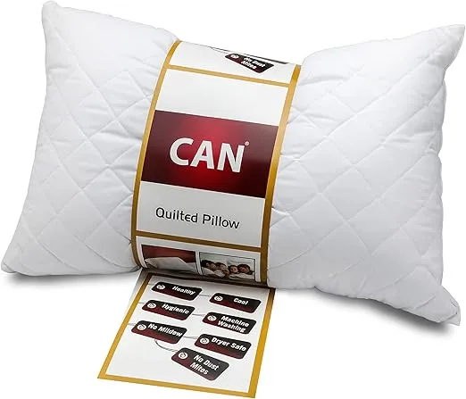Home Liwa CAN Quilted Pillow (Super soft, Set Of 2, Size : 50x70 cm, White)