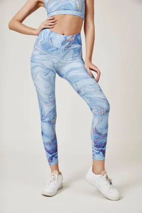 Illusion Leggings - Ocean Blue