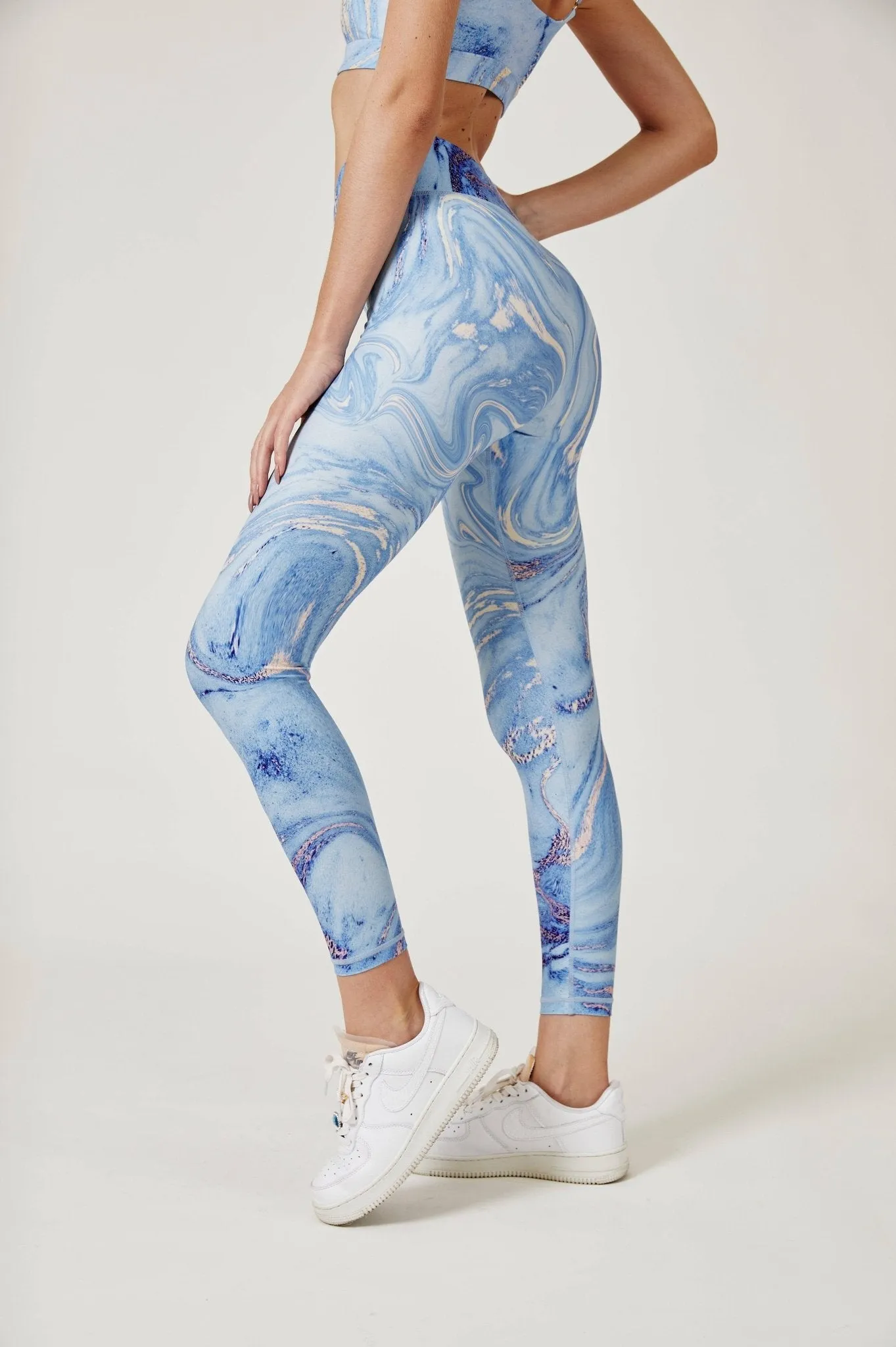 Illusion Leggings - Ocean Blue
