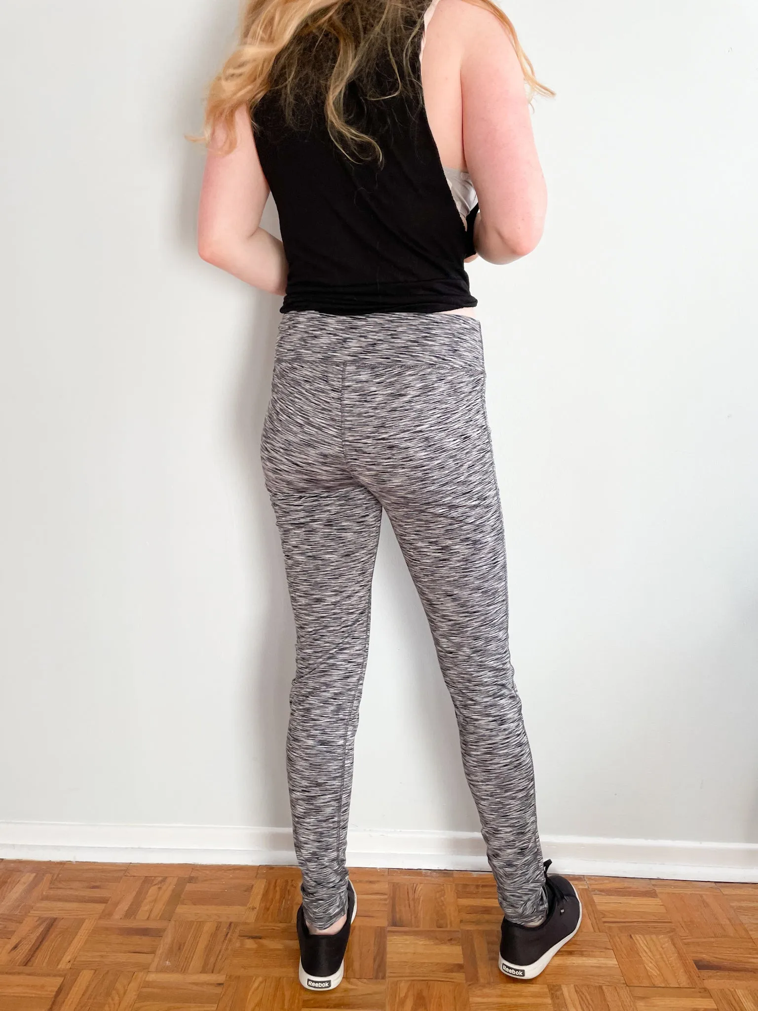 Infinite Grey Heathered Leggings - Large