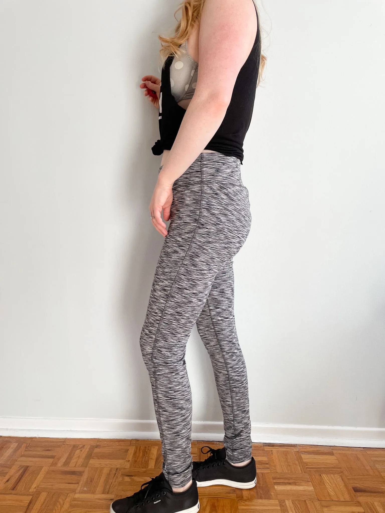 Infinite Grey Heathered Leggings - Large