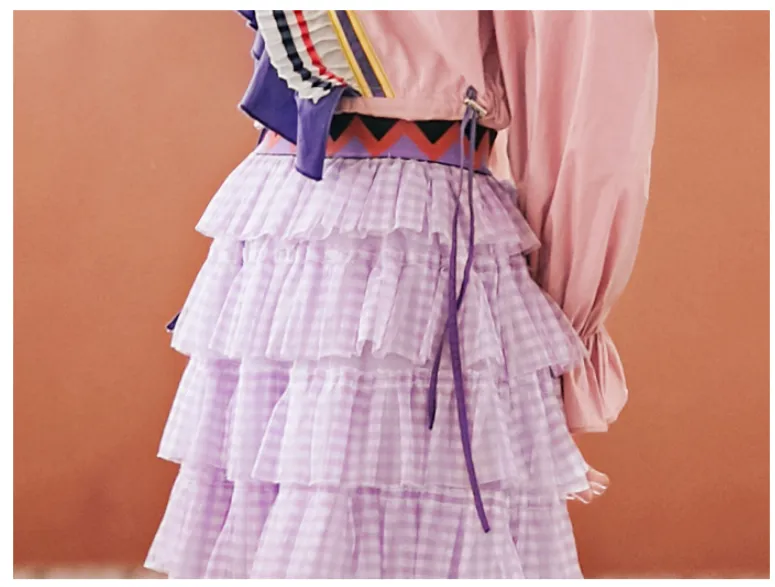 JAM PRINCESS EMBELLISHED TULLE FRILL LAYERED SKIRT