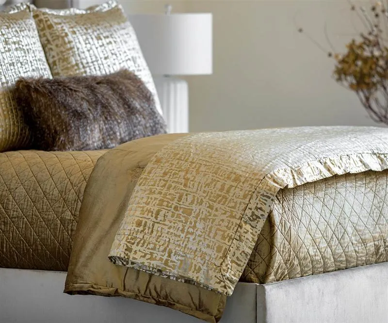 Jolie Straw Quilted Throw & Pillows by Lili Alessandra