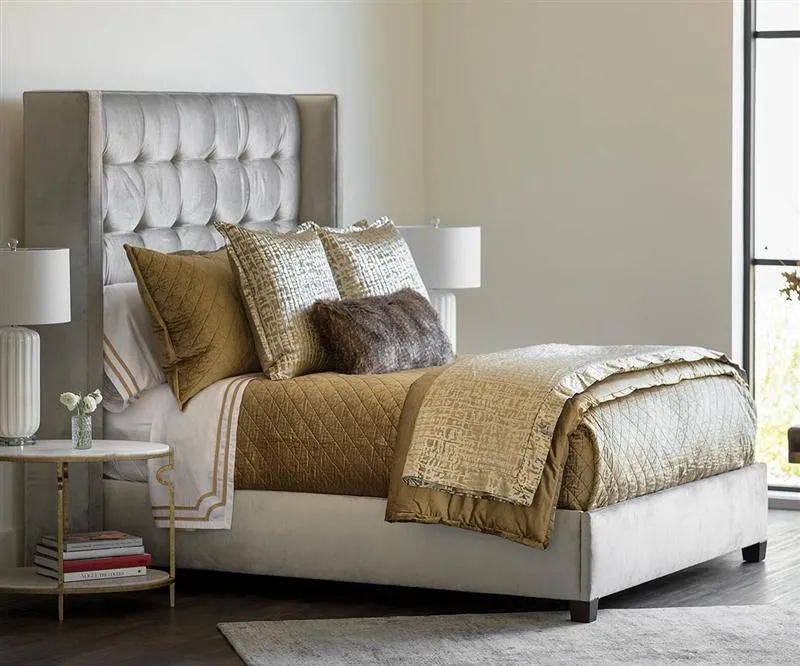 Jolie Straw Quilted Throw & Pillows by Lili Alessandra