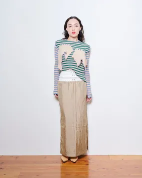 KT20S-SK【Layered slit skirt】
