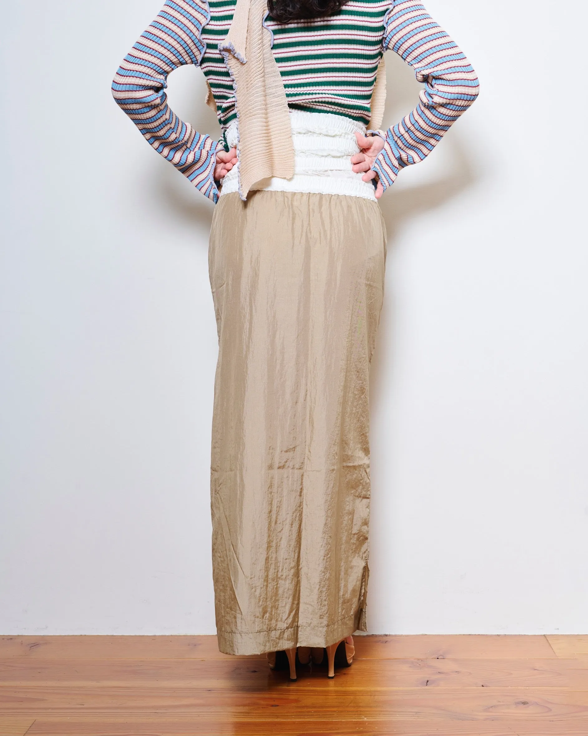 KT20S-SK【Layered slit skirt】