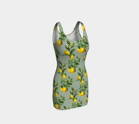 Lemon Dots Bodycon Dress