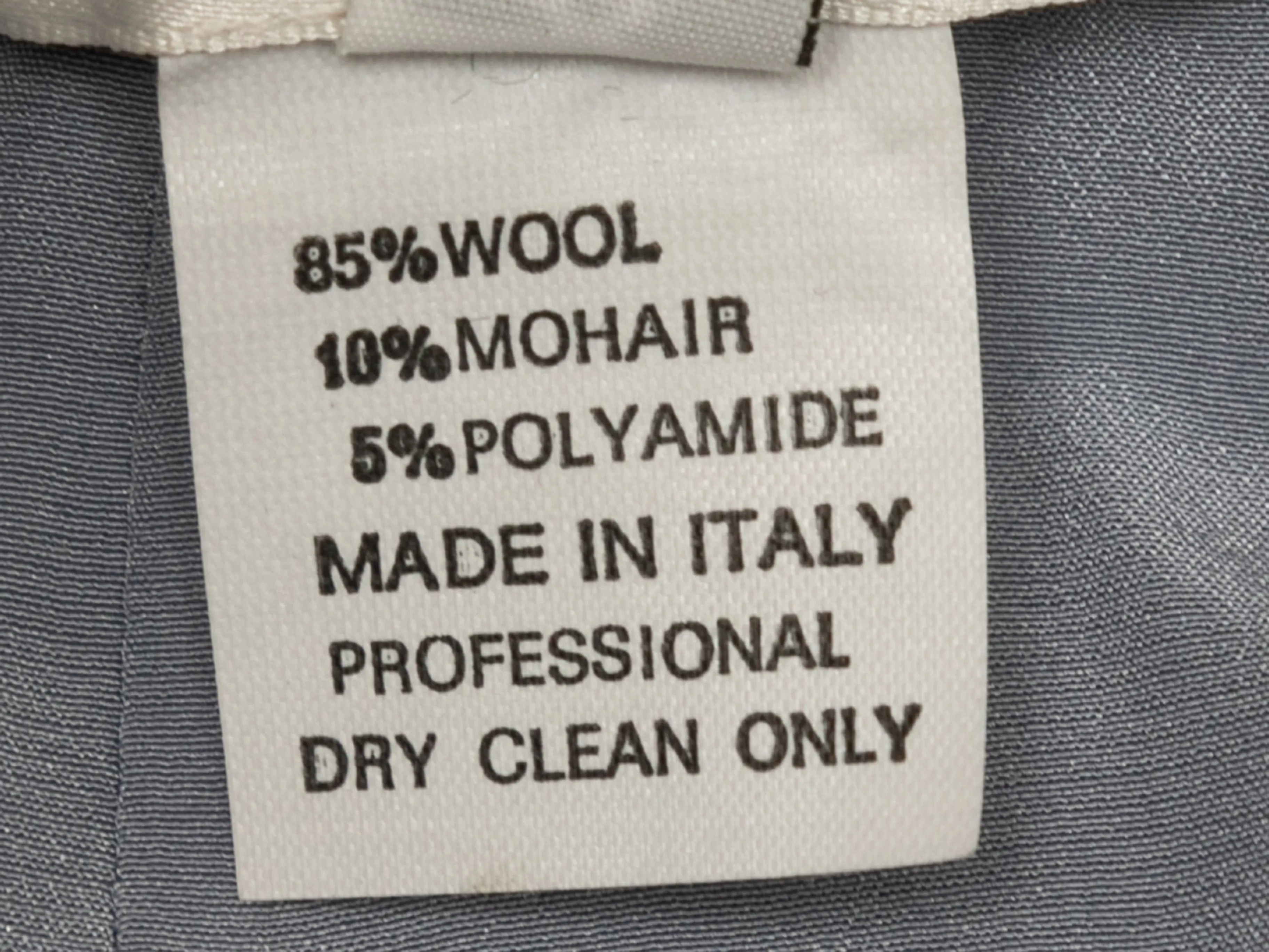Light Blue & Grey Oscar de la Renta Wool & Cashmere Skirt Suit Size UK 4,8