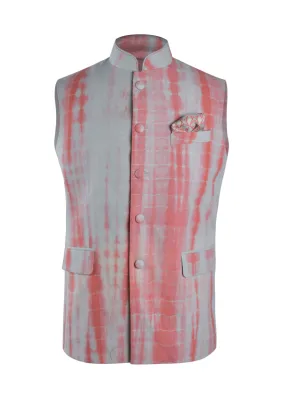 Lobster Nehru Jacket in Linen