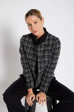 L/S Crop Jacket in Feature Check COCO.W25 by Philosophy