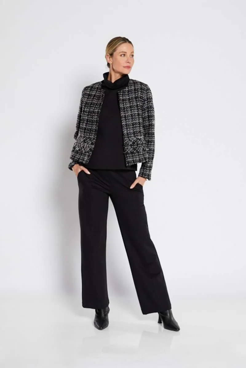 L/S Crop Jacket in Feature Check COCO.W25 by Philosophy