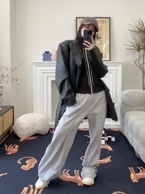 LUAR LOGO WINDOW SWEATS / GREY