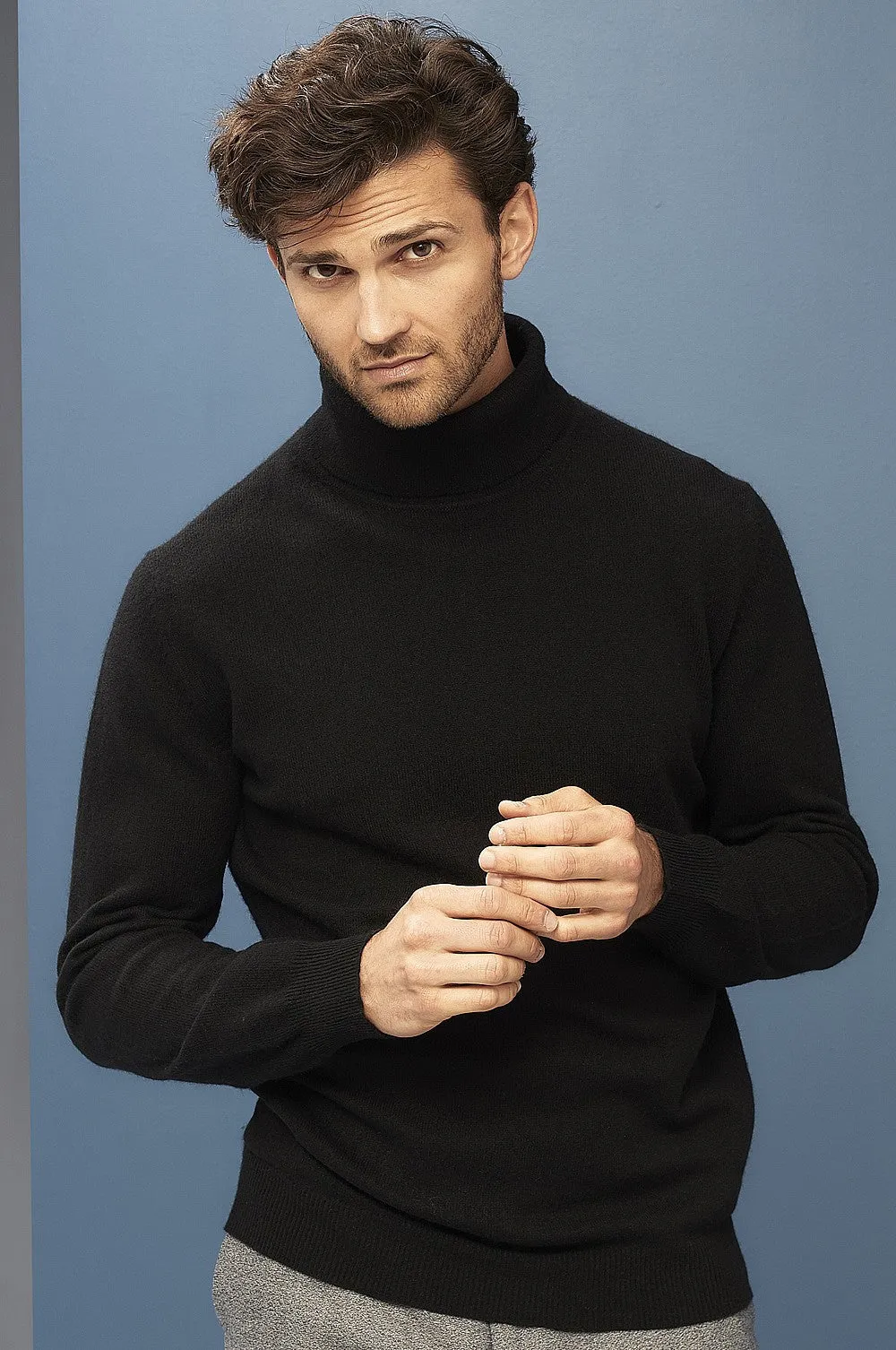 Mens Cashmere Turtleneck Sweater