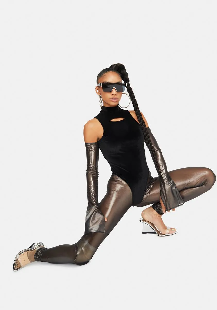 Miranda Bodysuit Mesh Legging Set