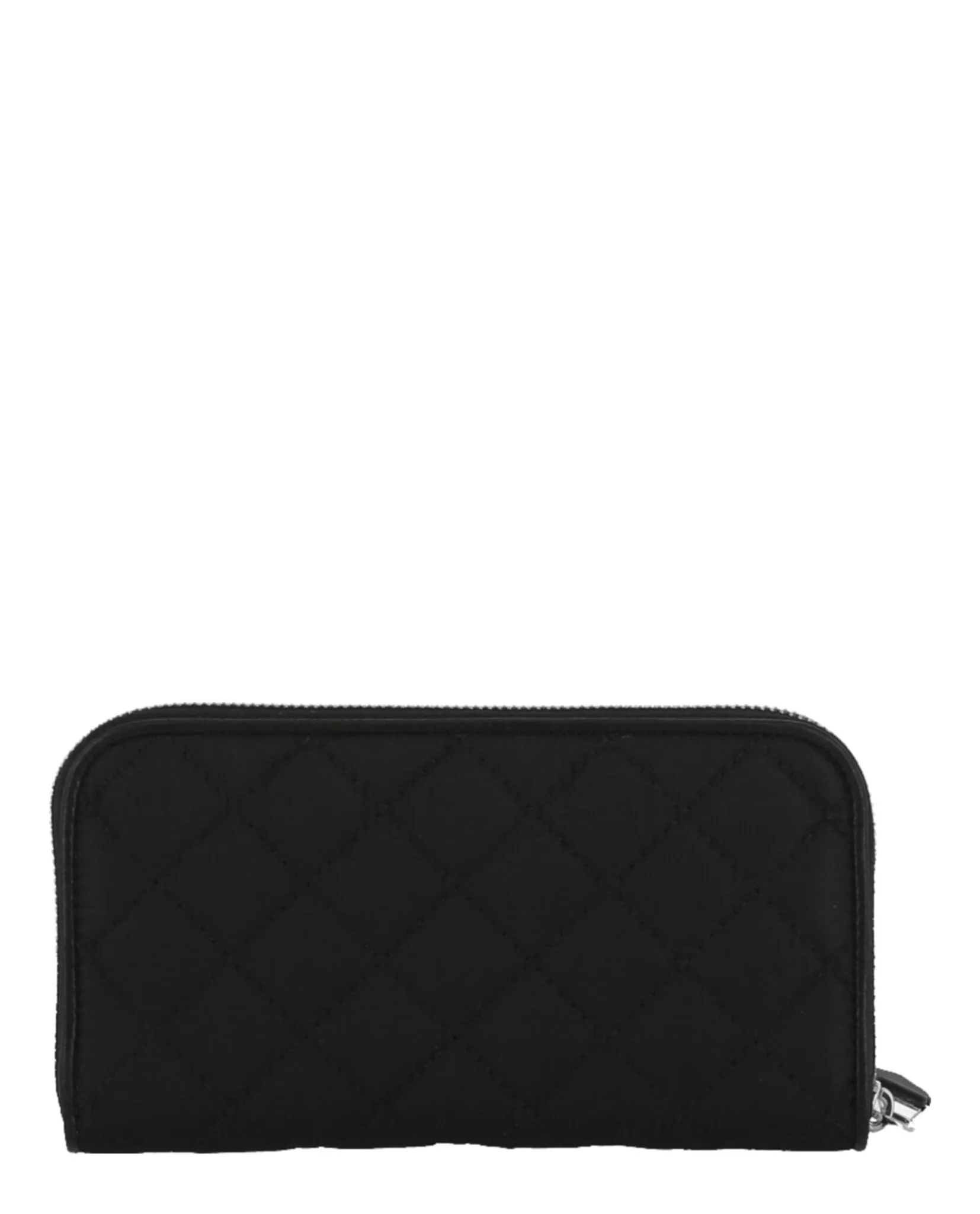 Moschino Quilted Logo Zip-Around Wallet