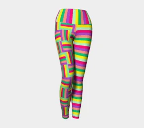Multicolored Matrix Yoga Legggings