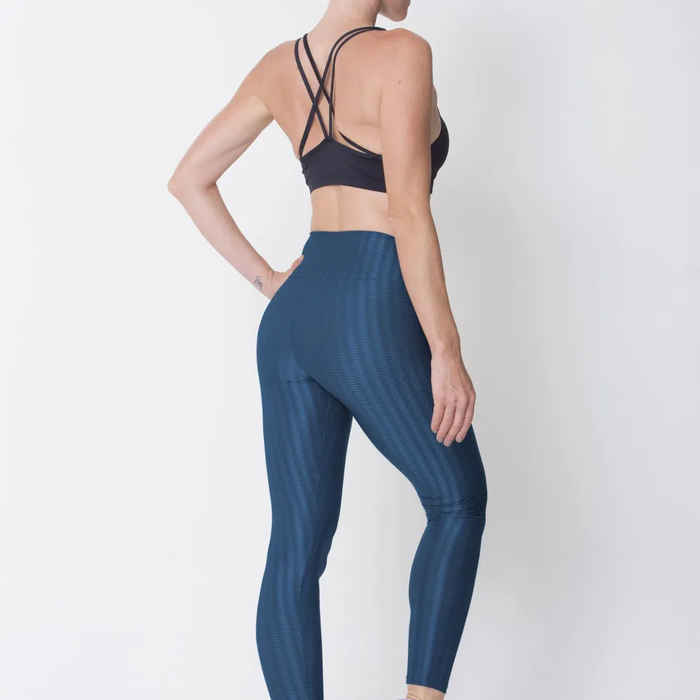 Navy 3D Disco Leggings
