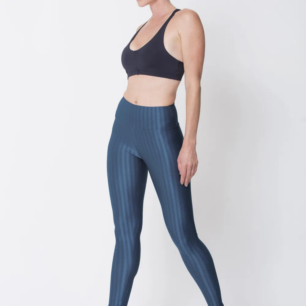 Navy 3D Disco Leggings