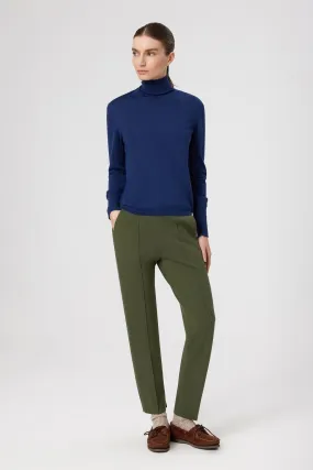 Navy Blue Turtleneck Long Sleeve Sweater