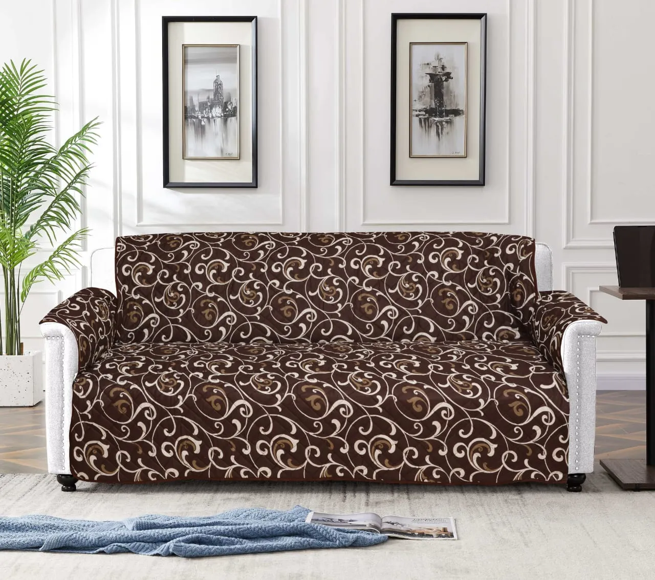 New Quilted Printed Sofa Protectors