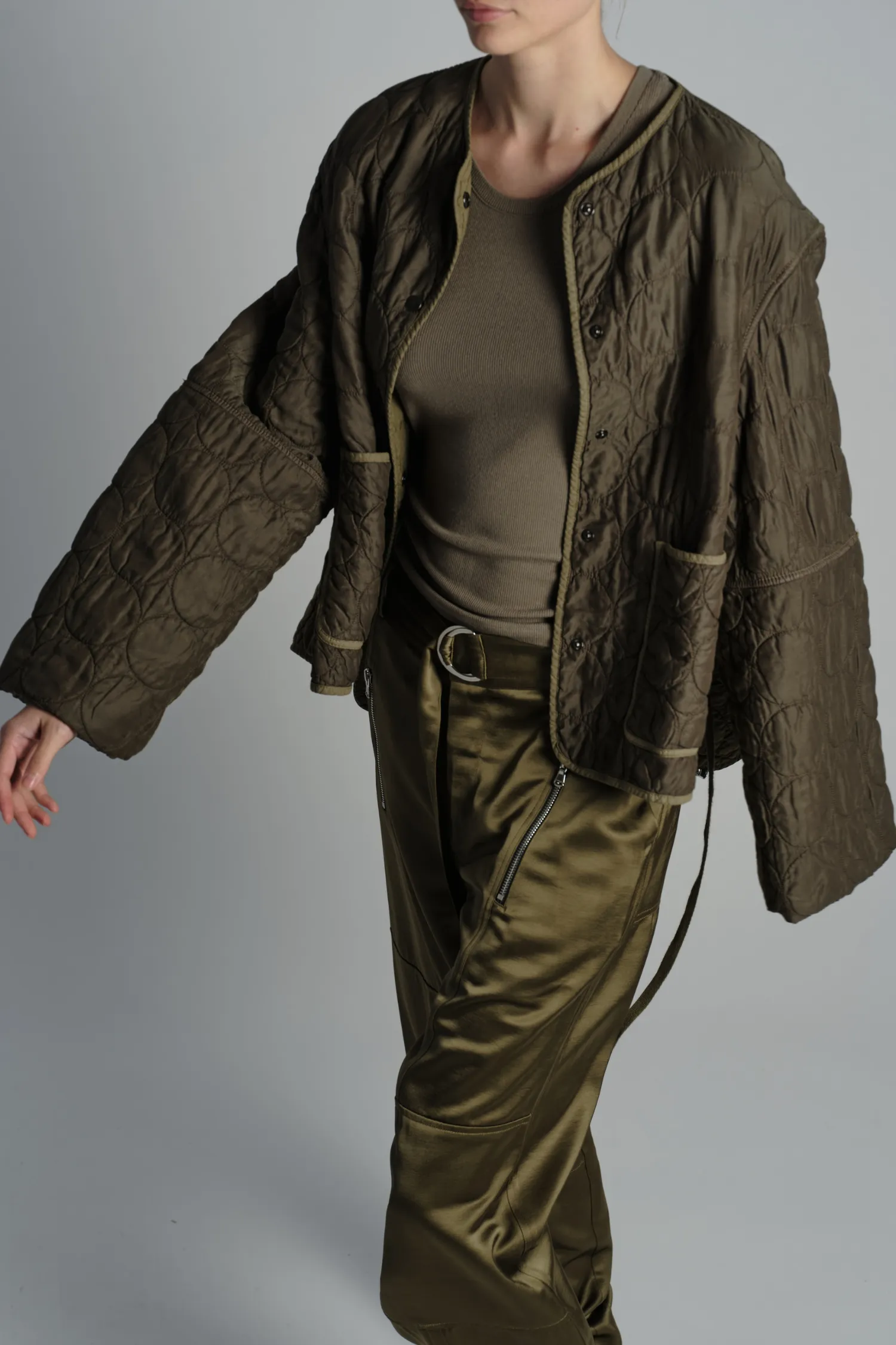 Oliver Quilted Jacket, Olive