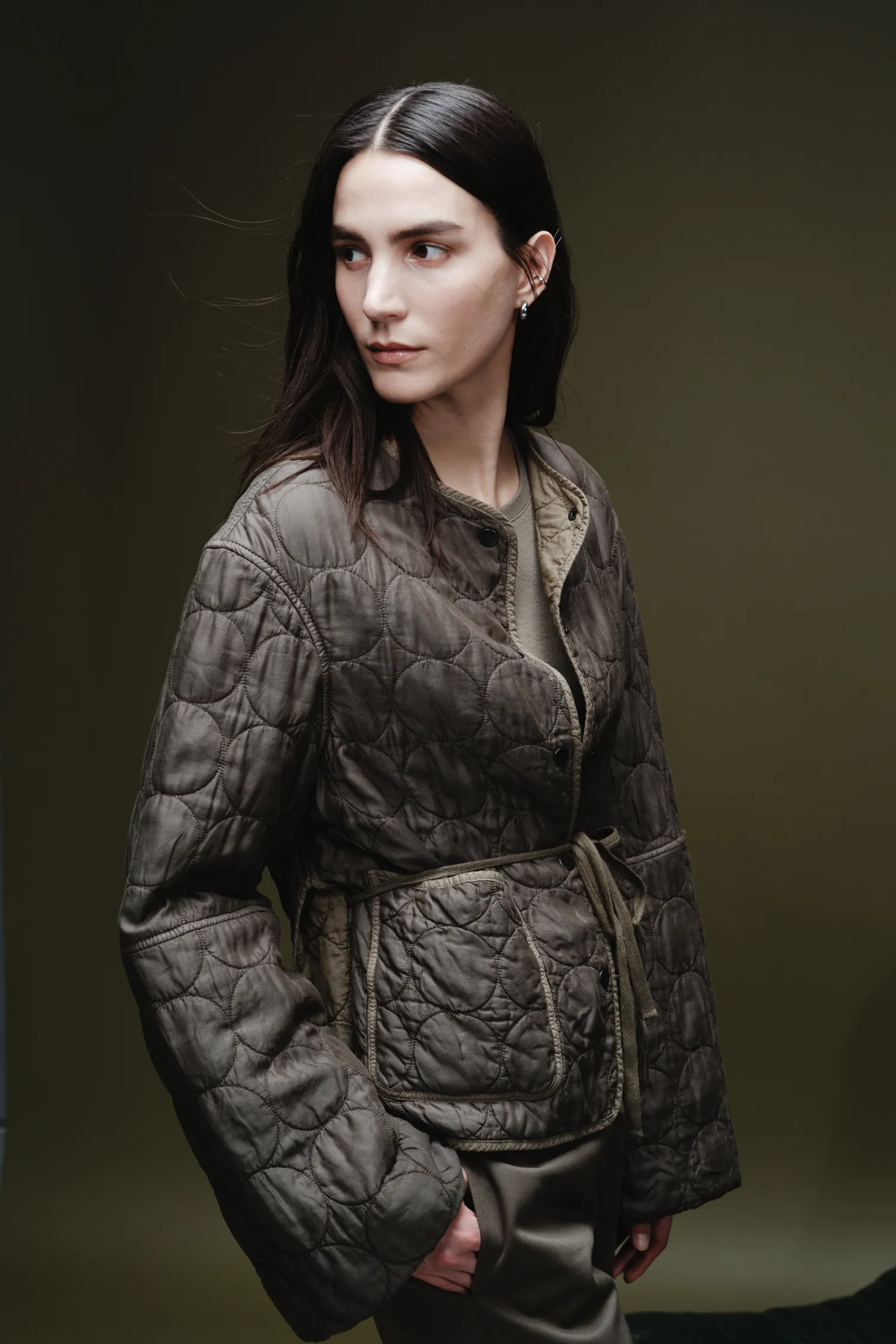 Oliver Quilted Jacket, Olive
