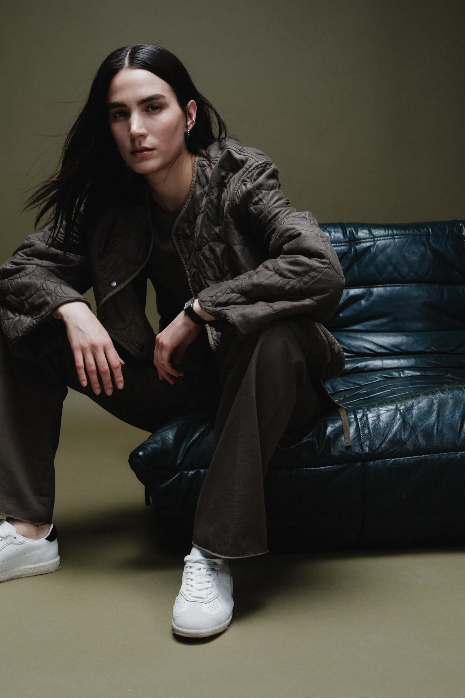 Oliver Quilted Jacket, Olive