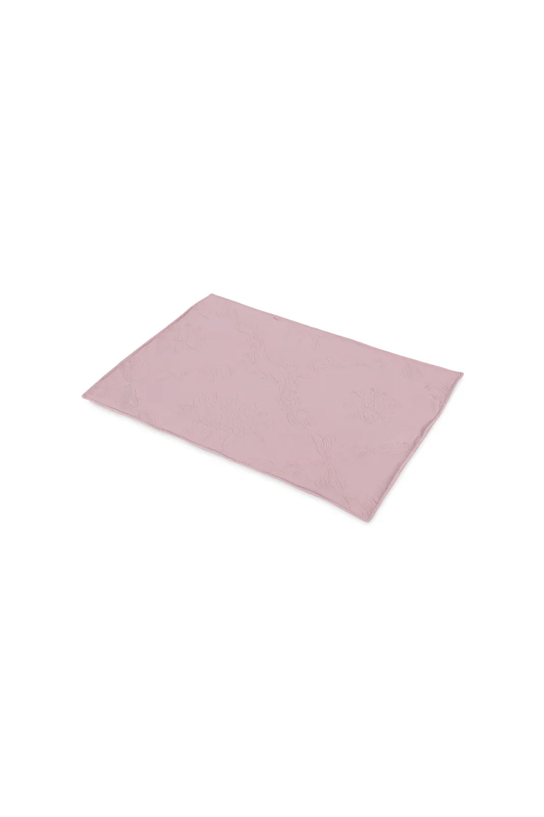 Pink Floral Embroidered Bedspread 3 Pieces (Double Size)