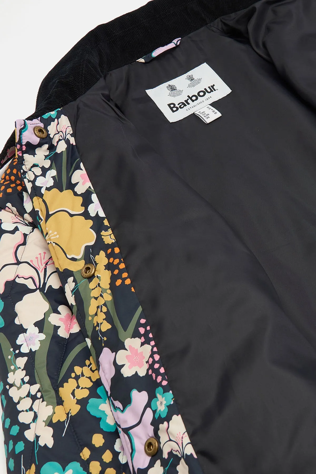 Printed delphinium quilt