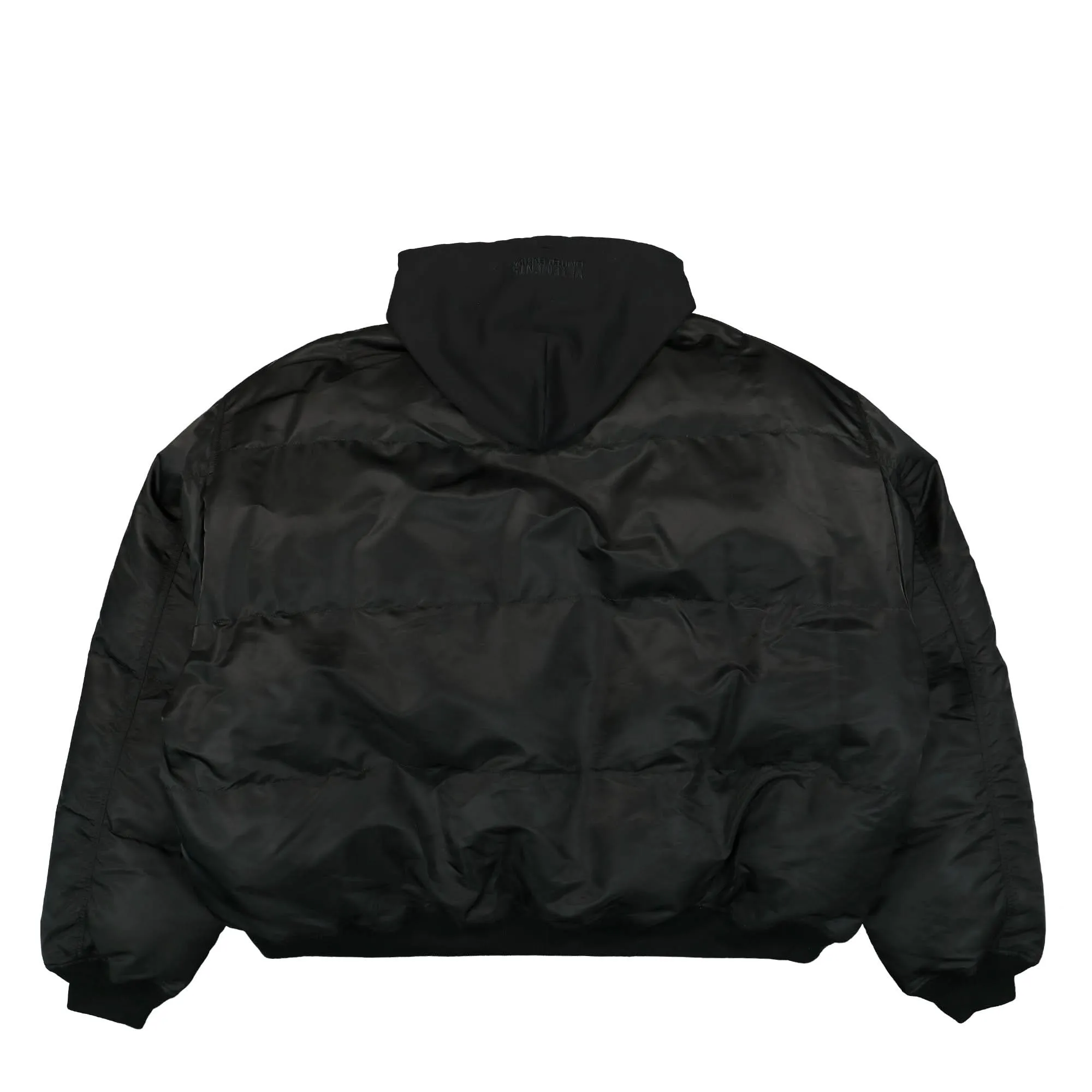 Quilted Hooded Bomber Jacket