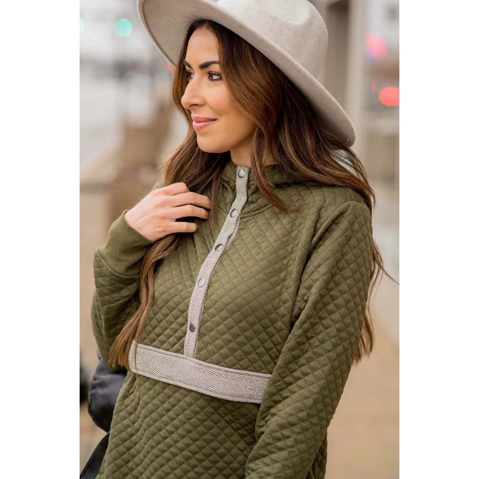 Quilted Hoodie