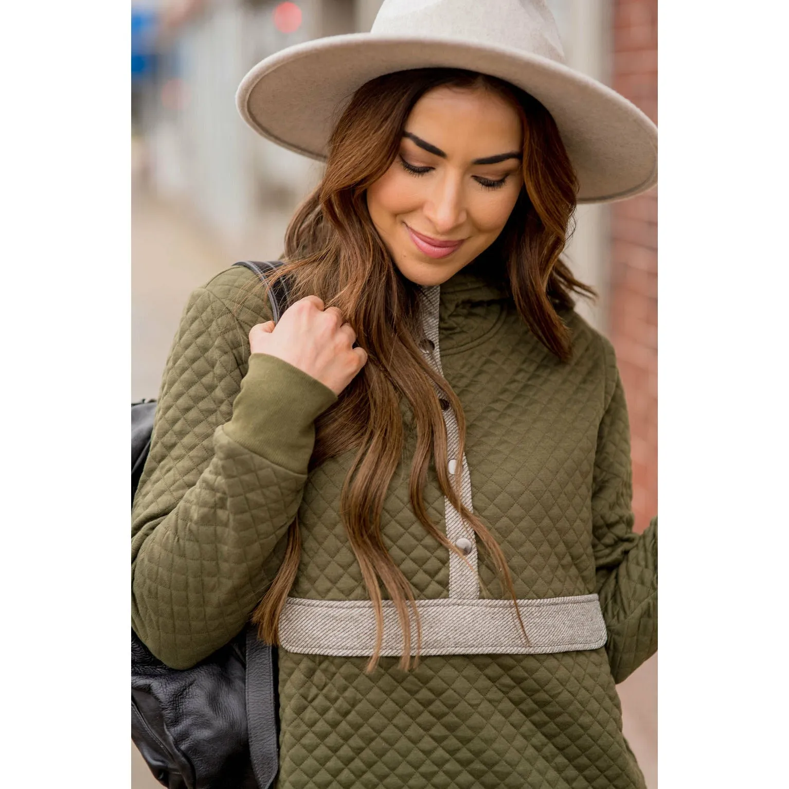 Quilted Hoodie