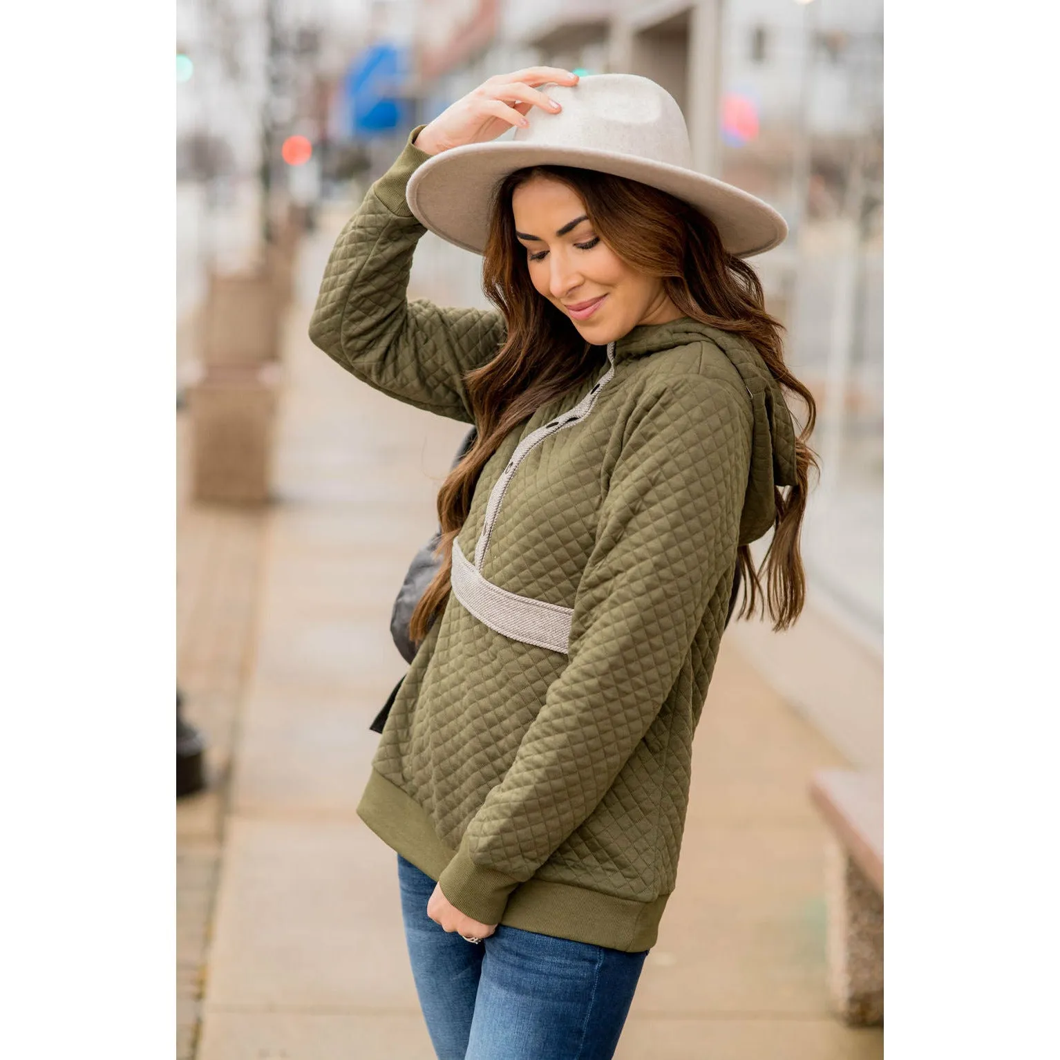 Quilted Hoodie