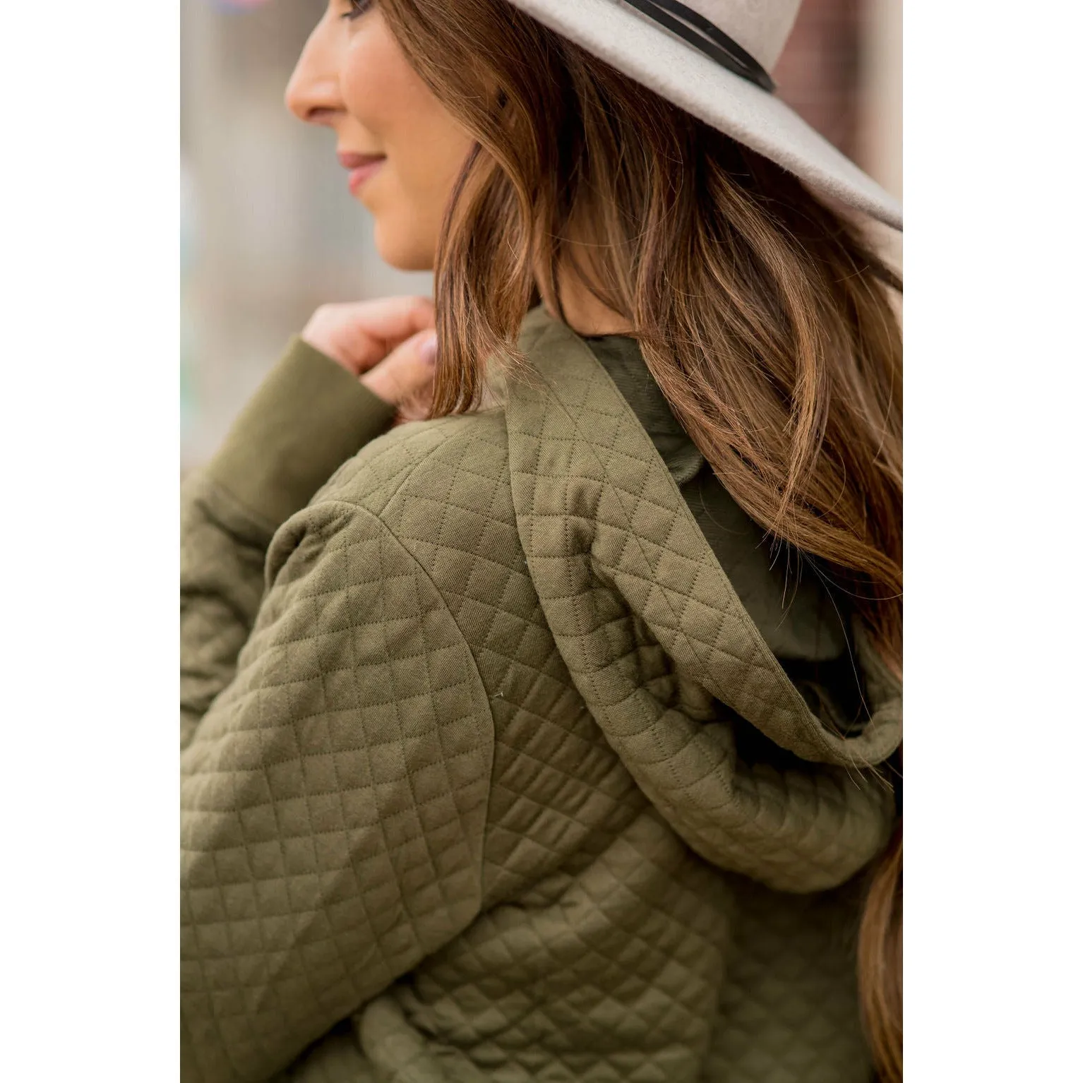 Quilted Hoodie