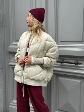 QUILTED JACKET | SHORTBREAD BEIGE