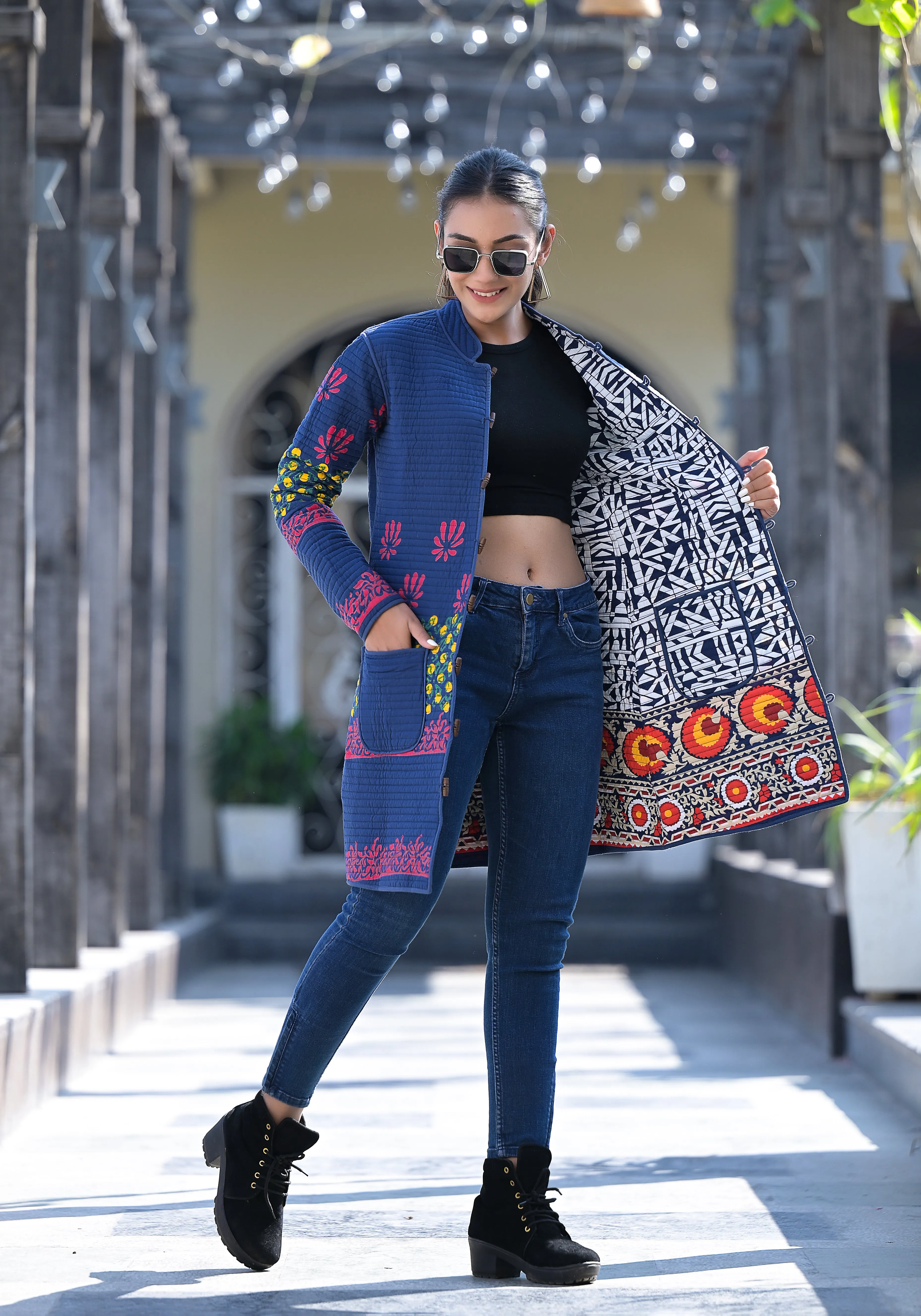 Reversible Geometric Jacket