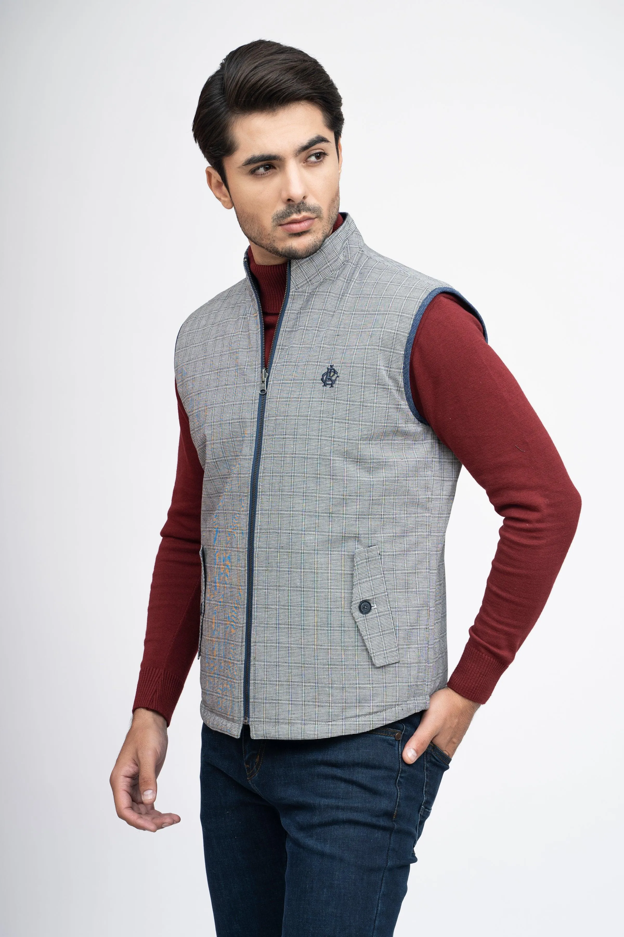REVERSIBLE JACKET S/L BLACK WHITE