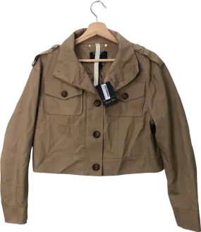 River Island Beige Cotton Jacket UK 6