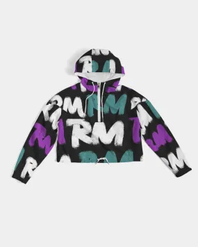 RM Graffiti - Cropped Windbreaker (Purp/Teal)