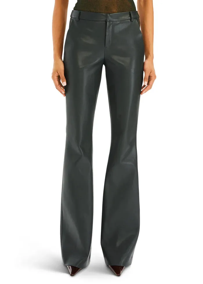 Ronja Vegan Leather Trouser | Forest