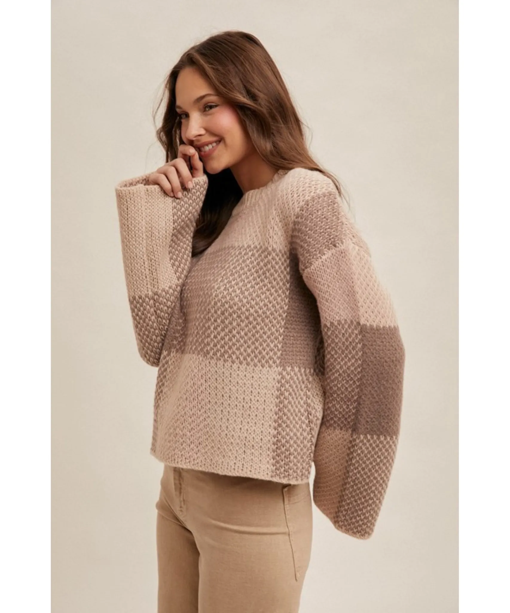 Sadie Checkered Sweater