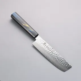 Sakai Takayuki VG10 33 Layer Damascus Nakiri 160mm Live oak Lacquered (Saiu) Handle