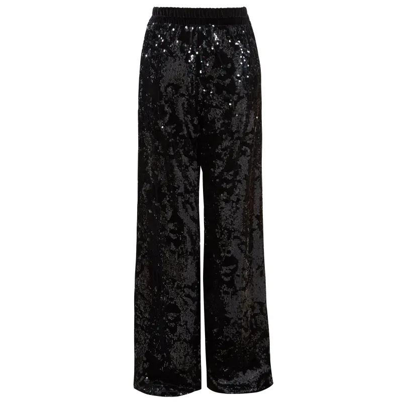 Sequin Flared Trousers