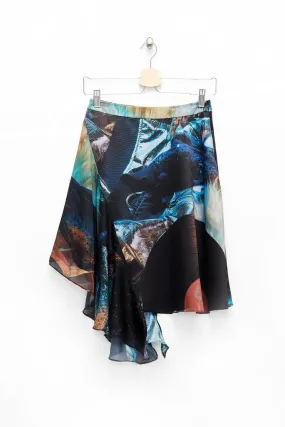Slade Collection- Velvet Goldmine Inspired Asymmetry Skirt